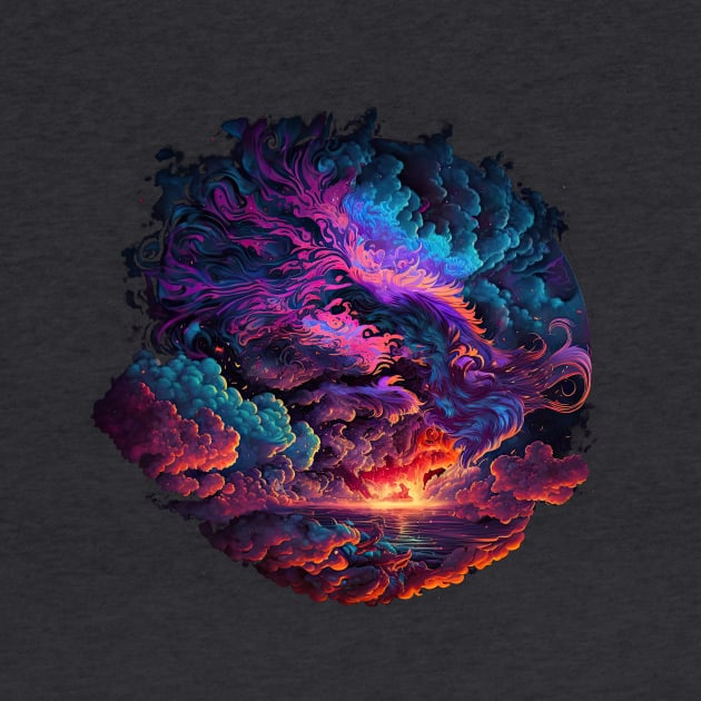 Extravagant Sunset - Cosmic Clouds Series by wumples